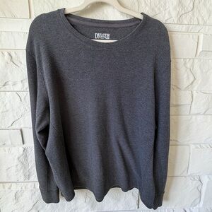 Duluth Trading Co Long Sleeve Knit Tee Womens 2XL Gray Stretch Workwear Basic
